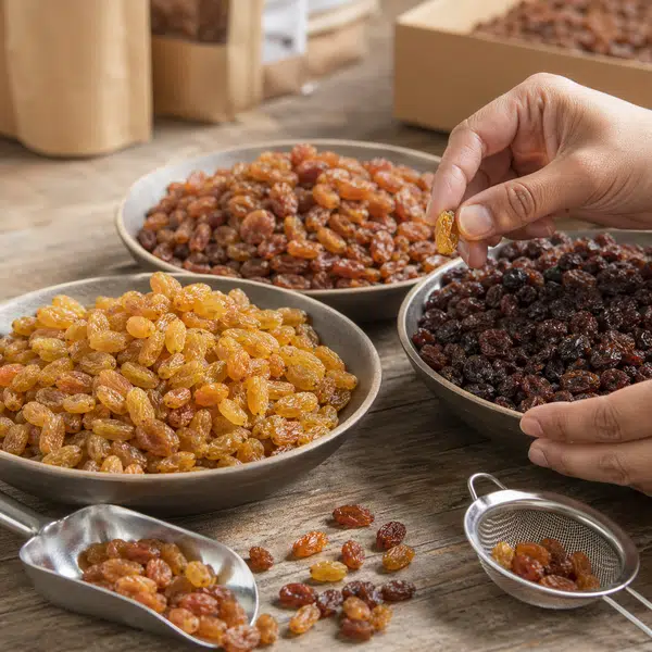 Sultana Raisins: Grades, Sizes and Quality Parameters